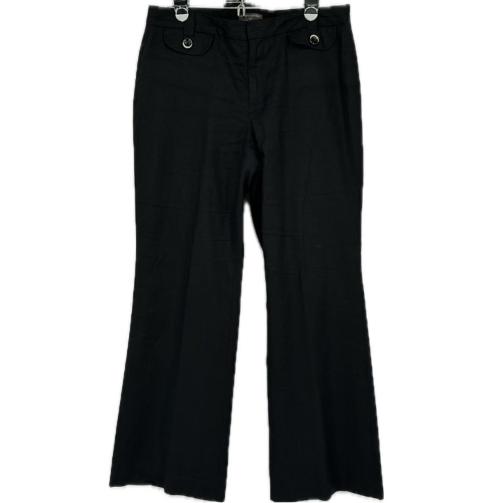 Banana Republic Linen/Cotton Blend Lined Wide Leg‎ Women's Size 10